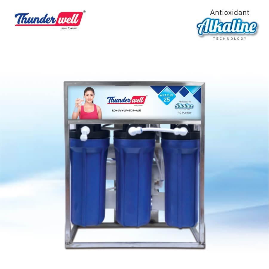 Commercial & industrial alfa plus-25 antioxidant alkaline water purifier manufacturer & supplier in india